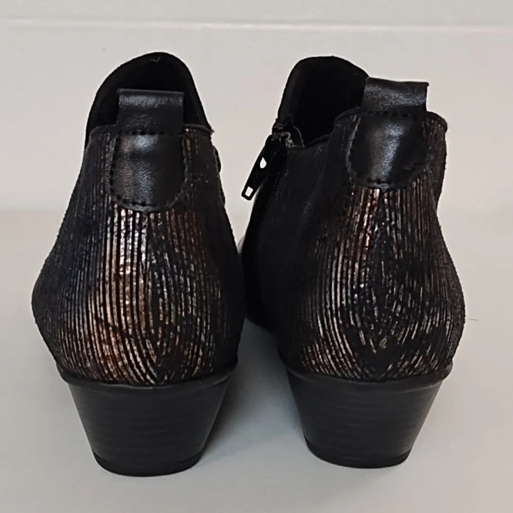 Remonte Black and Brown Ankle Boots - Picture 11 of 12